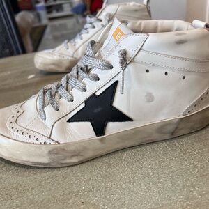 Women's Mid Star with laminated heel tab and glitter laces size 37